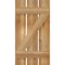 Ekena Millwork Spaced Board-n-Batten Shutters w/Z-Bar, Rough Sawn Western Red Cedar, 17 1/8W x 32H, PR RBS06Z17X032RWR - alternate 5